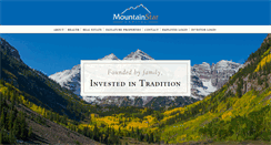Desktop Screenshot of mountainstarcapital.com